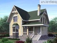 F-150-1P проект двухэтажного дома из газобетона размером 10 на 8