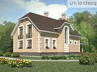 F-179-1P проект одноэтажного дома из пеноблоков с мансардой размером 13 на 9 