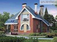 F-185-1P проект двухэтажного дома из пеноблоков размером 11 на 11