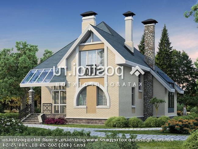 F-185-1P проект двухэтажного дома из пеноблоков размером 11 на 11