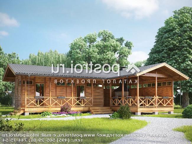 G-053-1S проект одноэтажной каркасной беседки размером 8 на 12 