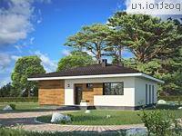 G-111-1P проект одноэтажного коттеджа из пенобетона размером 12 на 12 