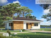 G-111-1P проект одноэтажного коттеджа из пенобетона размером 12 на 12 