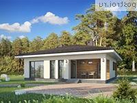 G-111-1P проект одноэтажного коттеджа из пенобетона размером 12 на 12 