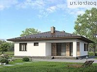 G-111-2P проект одноэтажного коттеджа из пенобетона размером 12 на 12 