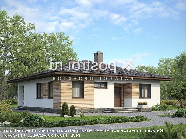 G-111-2P проект одноэтажного коттеджа из пенобетона размером 12 на 12 