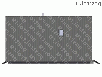 G-127-1S проект одноэтажного каркасного коттеджа с мансардой размером 16 на 9  - вид справа