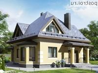 G-134-2P проект одноэтажного дома из газобетона с мансардой размером 10 на 9