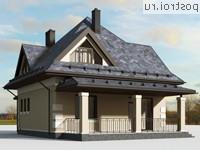 G-134-2P проект одноэтажного дома из газобетона с мансардой размером 10 на 9