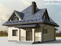 G-134-2P проект одноэтажного дома из газобетона с мансардой размером 10 на 9