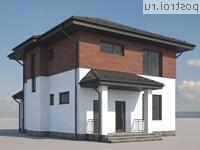 G-139-1P проект двухэтажного дома из газобетона размером 9 на 10 