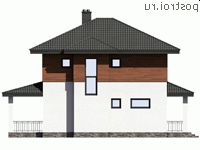 G-139-1P проект двухэтажного дома из газобетона размером 9 на 10  - вид справа