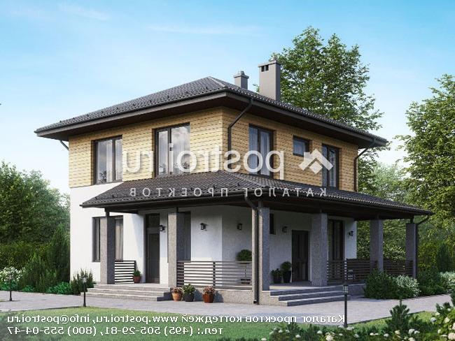 G-143-1P проект двухэтажного дома из газобетона размером 10 на 10 