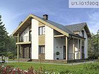 G-144-1K проект двухэтажного дома из кирпича размером 11 на 13