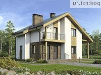 G-144-1K проект двухэтажного дома из кирпича размером 11 на 13