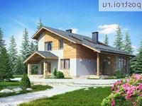 G-149-1P проект одноэтажного дома из газобетона с мансардой размером 13 на 12