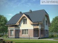 G-152-1P проект одноэтажного коттеджа из пеноблоков с мансардой размером 14 на 10 