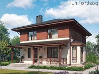 G-164-1P проект двухэтажного дома из пеноблоков размером 10 на 11