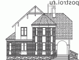 G-169-1P проект двухэтажного дома из пеноблоков размером 12 на 10 - вид спереди