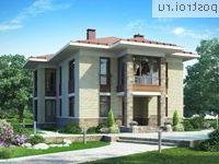 G-185-1P проект двухэтажного дома из пеноблоков размером 14 на 12 