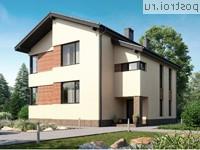 G-187-1P проект двухэтажного дома из пеноблоков размером 12 на 12 