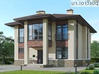 G-190-1P проект двухэтажного коттеджа из пенобетона размером 13 на 14