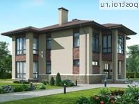 G-190-1P проект двухэтажного коттеджа из пенобетона размером 13 на 14