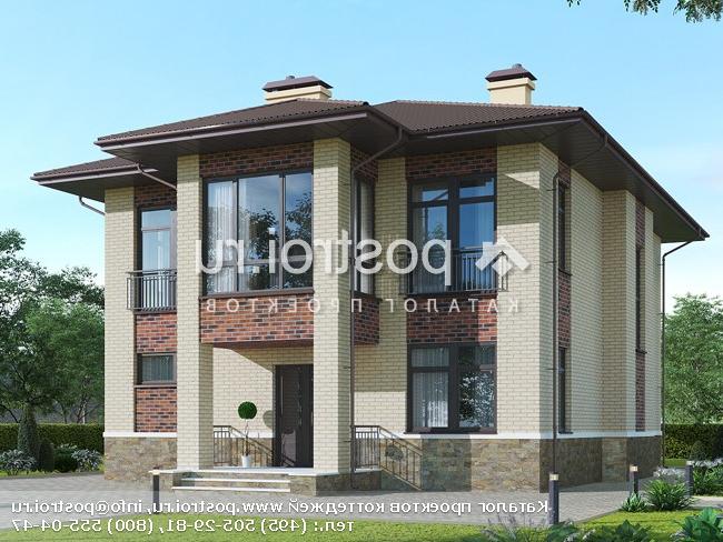 G-190-1P проект двухэтажного коттеджа из пенобетона размером 13 на 14 G-190-1P проект двухэтажного коттеджа из пенобетона размером 13 на 14