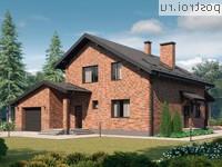 G-192-1P проект двухэтажного коттеджа из пенобетона с гаражом размером 9 на 14