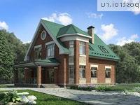 G-194-1P проект двухэтажного коттеджа из пенобетона размером 16 на 11 