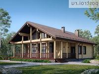 G-202-1D проект одноэтажного деревянного дома из бруса с мансардой размером 12 на 13 