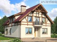 G-202-1P проект одноэтажного дома из пенобетона с мансардой размером 13 на 9 