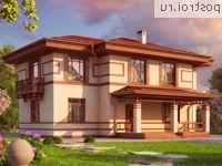 G-206-1P проект двухэтажного дома из пенобетона размером 14 на 15 