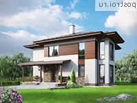 G-207-1P проект двухэтажного дома из пенобетона размером 10 на 14