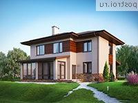 G-207-1P проект двухэтажного дома из пенобетона размером 10 на 14