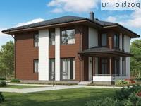 G-219-1P проект двухэтажного дома из пенобетона размером 13 на 14