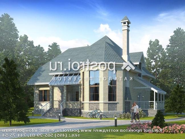 G-222-1P проект двухэтажного коттеджа из газобетона размером 11 на 16 