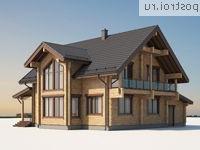 G-230-1D проект одноэтажного деревянного дома из бруса с мансардой и гаражом размером 15 на 12 