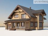 G-230-1D проект одноэтажного деревянного дома из бруса с мансардой и гаражом размером 15 на 12 