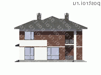 G-280-1K проект двухэтажного дома из кирпича размером 18 на 13 - вид слева G-280-1K проект двухэтажного дома из кирпича размером 18 на 13 - вид слева