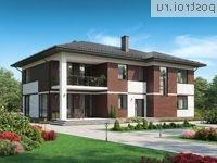 G-280-1K проект двухэтажного дома из кирпича размером 18 на 13 