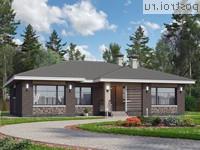 H-132-1P проект одноэтажного дома из газобетона размером 14 на 12 