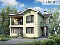 H-143-1P проект двухэтажного дома из газобетона размером 11 на 10 