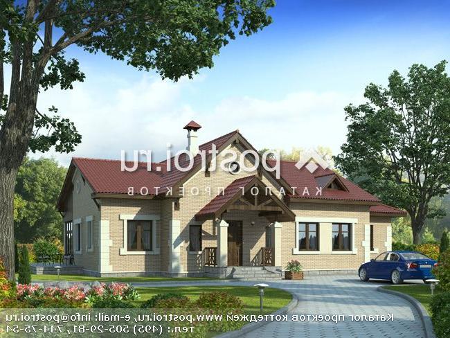 H-176-1P проект одноэтажного дома из пеноблоков размером 15 на 19