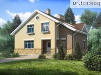 H-217-1P проект двухэтажного дома из пенобетона размером 11 на 15 