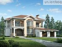 H-393-2P проект двухэтажного дома из газобетона с гаражом размером 23 на 19 