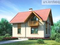 I-119-1P проект двухэтажного коттеджа из газобетона размером 9 на 8