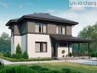 I-171-1P проект двухэтажного дома из пеноблоков размером 10 на 10