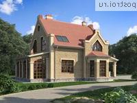 I-206-1P проект двухэтажного дома из пенобетона размером 15 на 14 