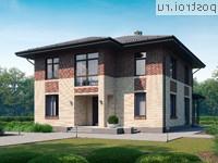 I-208-1P проект двухэтажного дома из пенобетона размером 12 на 14 